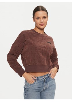 EA7 Emporio Armani Bluza 7W000002 AF10195 UA006 Brązowy Relaxed Fit ze sklepu MODIVO w kategorii Bluzy damskie - zdjęcie 181120358