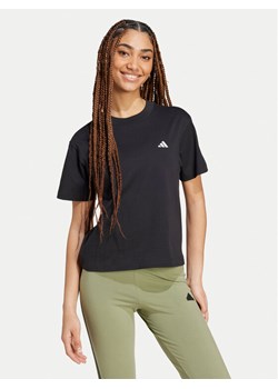 adidas T-Shirt Essentials Small Logo JH3690 Czarny Slim Fit ze sklepu MODIVO w kategorii Bluzki damskie - zdjęcie 181120387