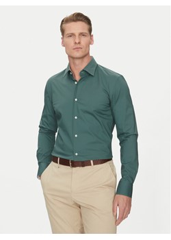 BOSS Koszula Hank 50532804 Zielony Slim Fit ze sklepu MODIVO w kategorii Koszule męskie - zdjęcie 181120475