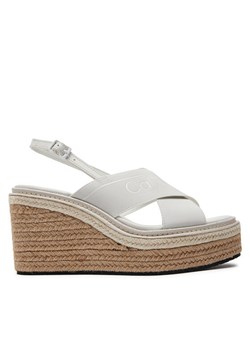 Calvin Klein Espadryle Wedge Sandal 50 He HW0HW01965 Biały ze sklepu MODIVO w kategorii Espadryle damskie - zdjęcie 181120578