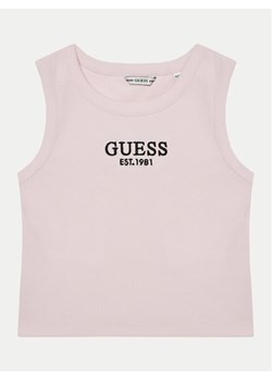 Guess Top J4YI16 KBZP4 Różowy Regular Fit ze sklepu MODIVO w kategorii Bluzki dziewczęce - zdjęcie 181120688