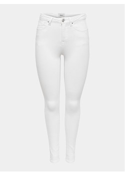 ONLY Jeansy Power 15250153 Biały Skinny Fit ze sklepu MODIVO w kategorii Jeansy damskie - zdjęcie 181120699