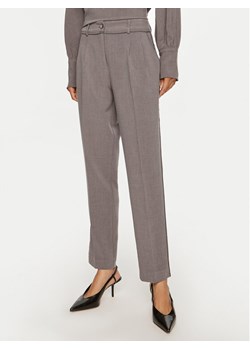 ACCESS FASHION Chinosy 44-5077-504 Szary Regular Fit ze sklepu MODIVO w kategorii Spodnie damskie - zdjęcie 181120738