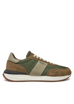 Pepe Jeans Sneakersy PMS60020 Khaki ze sklepu MODIVO w kategorii Buty sportowe męskie - zdjęcie 181120796