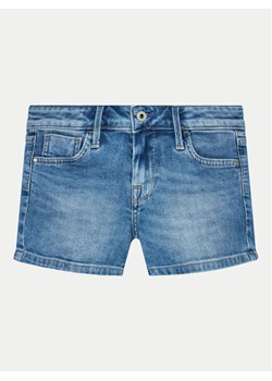 Pepe Jeans Szorty jeansowe Slim Short Jr PG800860MP0 Niebieski Slim Fit ze sklepu MODIVO w kategorii Spodenki dziewczęce - zdjęcie 181120818