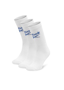 Reebok Zestaw 3 par wysokich skarpet unisex R0258-SS24 (3-pack) Biały ze sklepu MODIVO w kategorii Skarpetki damskie - zdjęcie 181120825
