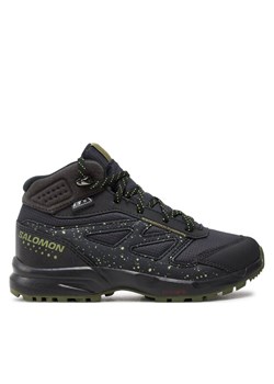 Salomon Trekkingi Outway Mid Climasalomon™ Waterproof L47283500 Czarny ze sklepu MODIVO w kategorii Buty trekkingowe dziecięce - zdjęcie 181120828