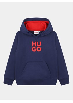 Hugo Bluza G00022 S Granatowy Regular Fit ze sklepu MODIVO w kategorii Bluzy chłopięce - zdjęcie 181120846