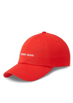 Tommy Jeans Czapka z daszkiem Tjw Linear Logo Cap AW0AW15845 Czerwony ze sklepu MODIVO w kategorii Czapki z daszkiem damskie - zdjęcie 181120865