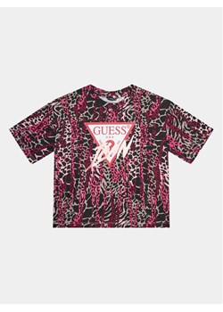 Guess T-Shirt J3BI41 J1313 Kolorowy Boxy Fit ze sklepu MODIVO w kategorii Bluzki dziewczęce - zdjęcie 181121048