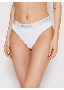 Hugo Stringi Thong Sporty Logo 50469651 Biały ze sklepu MODIVO w kategorii Majtki damskie - zdjęcie 181121075