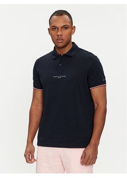 Tommy Hilfiger Polo Logo MW0MW34841 Granatowy Regular Fit ze sklepu MODIVO w kategorii T-shirty męskie - zdjęcie 181121299
