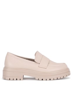 JENNY Loafersy WS5195-43 Beżowy ze sklepu MODIVO w kategorii Lordsy damskie - zdjęcie 181121348