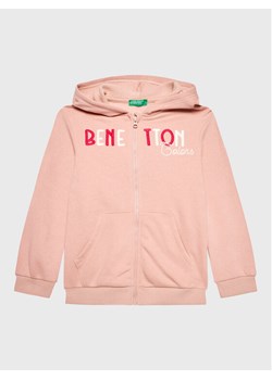 United Colors Of Benetton Bluza 35TMG501H Różowy Regular Fit ze sklepu MODIVO w kategorii Bluzy dziewczęce - zdjęcie 181121436