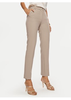 Guess Chinosy Celia 4BGB04 7046A Beżowy Regular Fit ze sklepu MODIVO w kategorii Spodnie damskie - zdjęcie 181121585