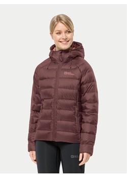 Jack Wolfskin Kurtka puchowa Nebelhorn Down Hoody 1207091 Bordowy Regular Fit ze sklepu MODIVO w kategorii Kurtki damskie - zdjęcie 181121588
