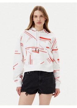 Karl Lagerfeld Jeans Bluza A2W20020 Biały Relaxed Fit ze sklepu MODIVO w kategorii Bluzy damskie - zdjęcie 181121607