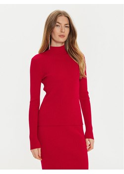 TWINSET Sweter 242TT3022 Czerwony Slim Fit ze sklepu MODIVO w kategorii Swetry damskie - zdjęcie 181121647