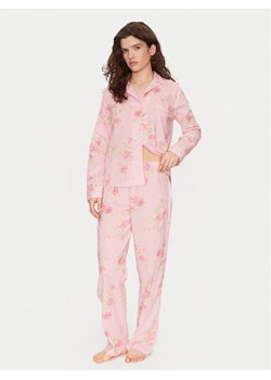 LAUREN RALPH LAUREN Piżama ILN92403 Różowy Regular Fit ze sklepu MODIVO w kategorii Piżamy damskie - zdjęcie 181121655