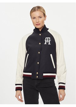 Tommy Hilfiger Kurtka bomber WW0WW39152 Granatowy Regular Fit ze sklepu MODIVO w kategorii Kurtki damskie - zdjęcie 181121889