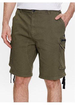 INDICODE Szorty materiałowe Agron 70-557 Khaki Regular Fit ze sklepu MODIVO w kategorii Spodenki męskie - zdjęcie 181121906