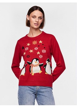 Pieces Sweter 17121018 Czerwony Regular Fit - id: 0000302964789 - marki Pieces - 181121957 Pieces Sweter 17121018 Czerwony Regular Fit ze sklepu MODIVO w kategorii Swetry damskie - zdjęcie 181121957