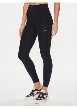 Tommy Hilfiger Legginsy Essentials WW0WW41082 Granatowy Slim Fit ze sklepu MODIVO w kategorii Spodnie damskie - zdjęcie 181122249