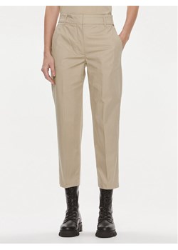 Tommy Hilfiger Chinosy WW0WW40504 Beżowy Straight Fit ze sklepu MODIVO w kategorii Spodnie damskie - zdjęcie 181122307