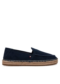 Tommy Hilfiger Espadryle Hilfiger Flex Espa Suede Loafer FM0FM05392 Granatowy ze sklepu MODIVO w kategorii Espadryle męskie - zdjęcie 181122569