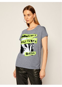 Guess T-Shirt Shelly W0YI95 K68D0 Szary Regular Fit ze sklepu MODIVO w kategorii Bluzki damskie - zdjęcie 181122587