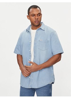 Wrangler Koszula jeansowa 112350184 Niebieski Regular Fit ze sklepu MODIVO w kategorii Koszule męskie - zdjęcie 181122648