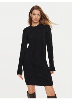 Guess Sukienka dzianinowa Serena W4BK17 Z3HW0 Czarny Regular Fit ze sklepu MODIVO w kategorii Sukienki - zdjęcie 181122877