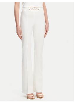 Fracomina Spodnie materiałowe FR25SVA006W51501 Écru Flare Fit ze sklepu MODIVO w kategorii Spodnie damskie - zdjęcie 181122988