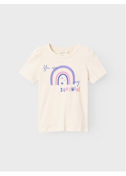 NAME IT T-Shirt 13219818 Écru Regular Fit ze sklepu MODIVO w kategorii Koszulki niemowlęce - zdjęcie 181123377