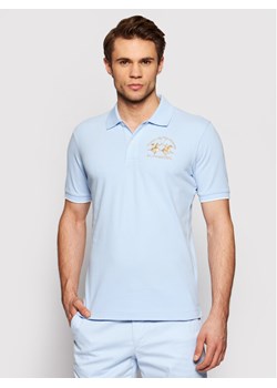 La Martina Polo CCMP01 PK001 Błękitny Regular Fit ze sklepu MODIVO w kategorii T-shirty męskie - zdjęcie 181123385