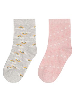 Nelli Blu Zestaw 2 par wysokich skarpet dziecięcych 7KB-002-AW23 (2-pack) Różowy ze sklepu MODIVO w kategorii Skarpetki dziecięce - zdjęcie 181123419