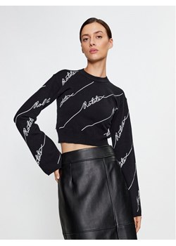 ROTATE Sweter Sequin Logo 110113100 Czarny Regular Fit ze sklepu MODIVO w kategorii Swetry damskie - zdjęcie 181123488