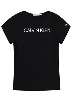 Calvin Klein Jeans T-Shirt Institutional IG0IG00380 Czarny Slim Fit ze sklepu MODIVO w kategorii Bluzki dziewczęce - zdjęcie 181123505