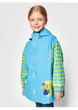Playshoes Kurtka przeciwdeszczowa 408506 D Błękitny Regular Fit ze sklepu MODIVO w kategorii Kurtki dziewczęce - zdjęcie 181123518