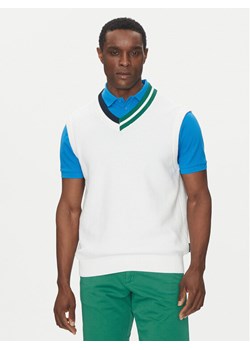 Hechter Paris Sweter 65013 151809 Biały Regular Fit ze sklepu MODIVO w kategorii Swetry męskie - zdjęcie 181123565