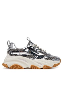 Steve Madden Sneakersy Possession-E SM19000033 Srebrny ze sklepu MODIVO w kategorii Buty sportowe damskie - zdjęcie 181123948