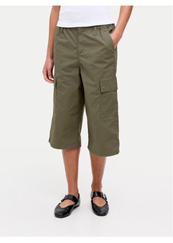 JJXX Spodnie capri Olga 12271698 Zielony Straight Fit ze sklepu MODIVO w kategorii Spodnie damskie - zdjęcie 181123969