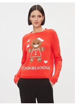 ONLY Sweter 15303268 Czerwony Regular Fit ze sklepu MODIVO w kategorii Swetry damskie - zdjęcie 181124027