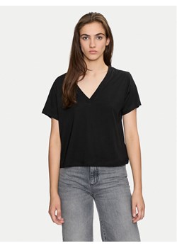 Sisley T-Shirt 3QU4L400L Czarny Regular Fit ze sklepu MODIVO w kategorii Bluzki damskie - zdjęcie 181124188