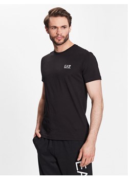 EA7 Emporio Armani T-Shirt 8NPT51 PJM9Z 1200 Czarny Regular Fit ze sklepu MODIVO w kategorii T-shirty męskie - zdjęcie 181124219