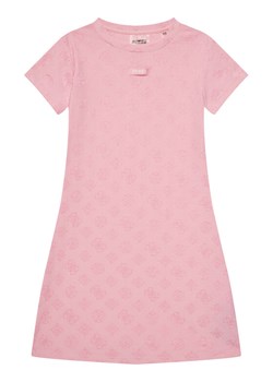 Guess Sukienka codzienna J5GK38 KCT02 Różowy Regular Fit ze sklepu MODIVO w kategorii Sukienki dziewczęce - zdjęcie 181124237