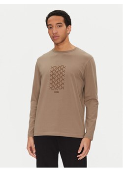 BOSS Longsleeve Togn 50534336 Brązowy Regular Fit ze sklepu MODIVO w kategorii T-shirty męskie - zdjęcie 181124266