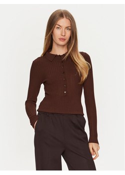 ViCOLO Sweter 22095S Brązowy Slim Fit ze sklepu MODIVO w kategorii Swetry damskie - zdjęcie 181124337