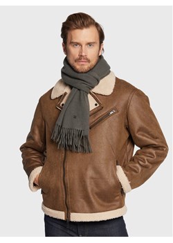 Tommy Hilfiger Szalik Elevated Plaque AM0AM10376 Szary ze sklepu MODIVO w kategorii Szaliki męskie - zdjęcie 181124365