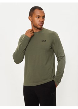 EA7 Emporio Armani Longsleeve 8NPT28 PJVQZ Zielony Regular Fit ze sklepu MODIVO w kategorii T-shirty męskie - zdjęcie 181124367